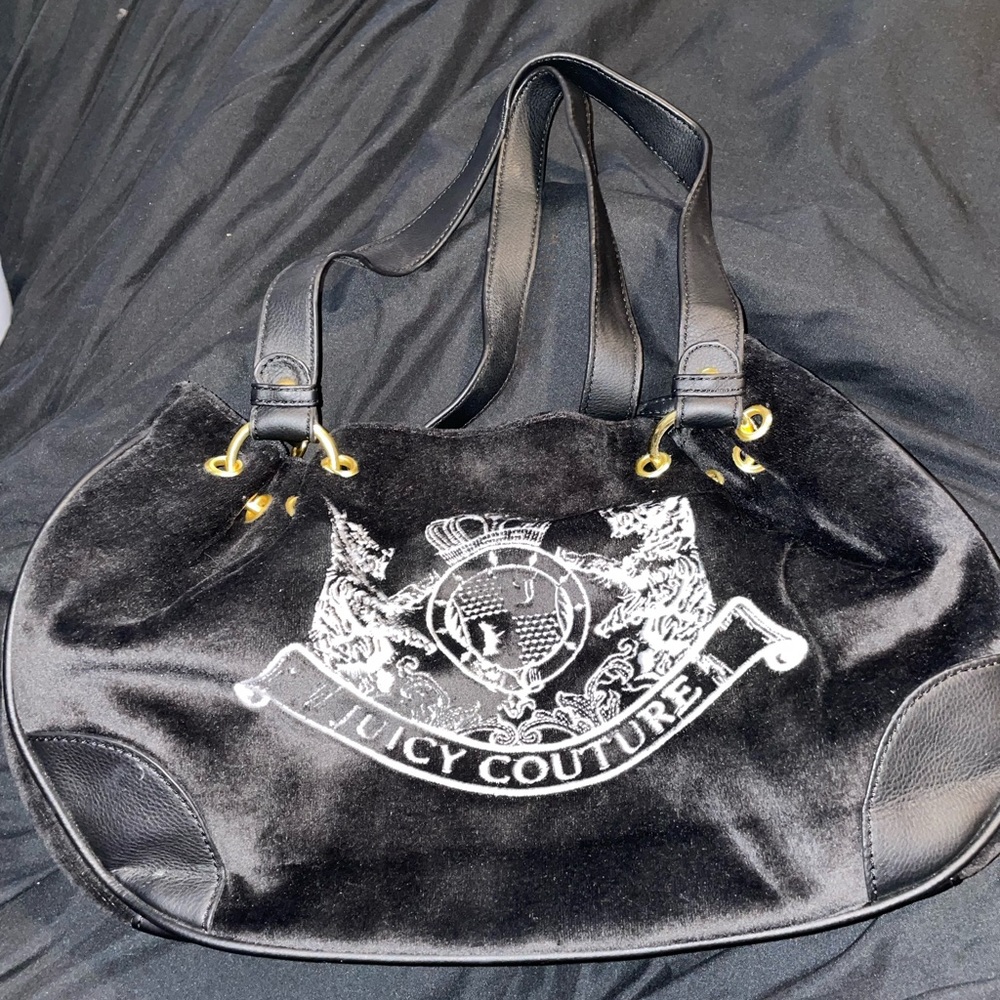 Large black vintage juicy couture bag